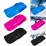 Maxbell Winter Snow Sled Sledding Kids Sledge Sleigh Sport Double Human Toboggan Blue