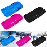 Maxbell Winter Snow Sled Sledding Kids Sledge Sleigh Sport Double Human Toboggan Blue