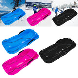 Maxbell Winter Snow Sled Sledding Kids Sledge Sleigh Sport Double Human Toboggan Blue
