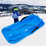 Maxbell Winter Snow Sled Sledding Kids Sledge Sleigh Sport Double Human Toboggan Blue