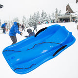 Maxbell Winter Snow Sled Sledding Kids Sledge Sleigh Sport Double Human Toboggan Blue