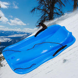 Maxbell Winter Snow Sled Sledding Kids Sledge Sleigh Sport Double Human Toboggan Blue