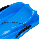 Maxbell Winter Snow Sled Sledding Kids Sledge Sleigh Sport Double Human Toboggan Blue