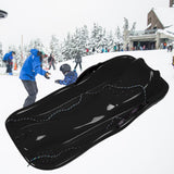 Maxbell Winter Snow Sled Sledding Kids Sledge Sleigh Sport Double Human Toboggan Black