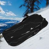 Maxbell Winter Snow Sled Sledding Kids Sledge Sleigh Sport Double Human Toboggan Black