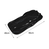 Maxbell Winter Snow Sled Sledding Kids Sledge Sleigh Sport Double Human Toboggan Black