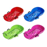 Maxbell Winter Snow Sled Toboggan Sledding Sleigh Holiday Skiing Kids Outdoor Sledge Red
