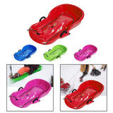 Maxbell Winter Snow Sled Toboggan Sledding Sleigh Holiday Skiing Kids Outdoor Sledge Red