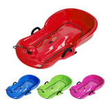Maxbell Winter Snow Sled Toboggan Sledding Sleigh Holiday Skiing Kids Outdoor Sledge Red