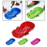 Maxbell Winter Snow Sled Toboggan Sledding Sleigh Holiday Skiing Kids Outdoor Sledge Red