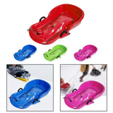 Maxbell Winter Snow Sled Toboggan Sledding Sleigh Holiday Skiing Kids Outdoor Sledge Red