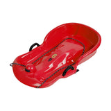 Maxbell Winter Snow Sled Toboggan Sledding Sleigh Holiday Skiing Kids Outdoor Sledge Red