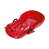 Maxbell Winter Snow Sled Toboggan Sledding Sleigh Holiday Skiing Kids Outdoor Sledge Red