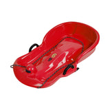Maxbell Winter Snow Sled Toboggan Sledding Sleigh Holiday Skiing Kids Outdoor Sledge Red
