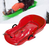 Maxbell Winter Snow Sled Toboggan Sledding Sleigh Holiday Skiing Kids Outdoor Sledge Red