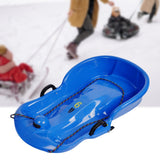 Maxbell Winter Snow Sled Toboggan Sledding Sleigh Holiday Skiing Kids Outdoor Sledge Blue