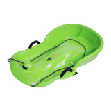 Maxbell Winter Snow Sled Toboggan Sledding Sleigh Holiday Skiing Kids Outdoor Sledge Green