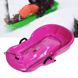 Maxbell Winter Snow Sled Toboggan Sledding Sleigh Holiday Skiing Kids Outdoor Sledge Rose Red
