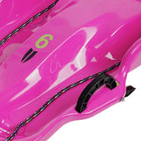 Maxbell Winter Snow Sled Toboggan Sledding Sleigh Holiday Skiing Kids Outdoor Sledge Rose Red