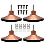 Maxbell Set of 4 Large Pool Table Leg Levelers Heavy Duty for Game Table Adjustment