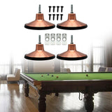 Maxbell Set of 4 Large Pool Table Leg Levelers Heavy Duty for Game Table Adjustment