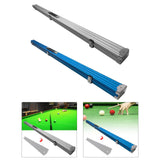 Maxbell Pool Cue Hard Case with Handle and Lock Billiard Cue Storage Padded Interior Argent