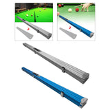 Maxbell Pool Cue Hard Case with Handle and Lock Billiard Cue Storage Padded Interior Argent