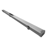 Maxbell Pool Cue Hard Case with Handle and Lock Billiard Cue Storage Padded Interior Argent