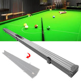 Maxbell Pool Cue Hard Case with Handle and Lock Billiard Cue Storage Padded Interior Argent