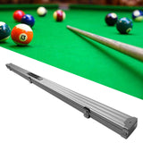 Maxbell Pool Cue Hard Case with Handle and Lock Billiard Cue Storage Padded Interior Argent