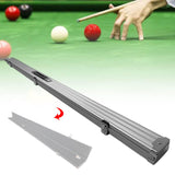Maxbell Pool Cue Hard Case with Handle and Lock Billiard Cue Storage Padded Interior Argent