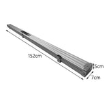 Maxbell Pool Cue Hard Case with Handle and Lock Billiard Cue Storage Padded Interior Argent