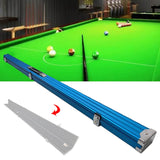 Maxbell Pool Cue Hard Case with Handle and Lock Billiard Cue Storage Padded Interior Blue