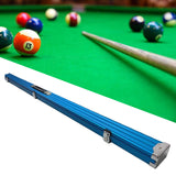 Maxbell Pool Cue Hard Case with Handle and Lock Billiard Cue Storage Padded Interior Blue