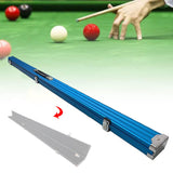 Maxbell Pool Cue Hard Case with Handle and Lock Billiard Cue Storage Padded Interior Blue