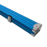 Maxbell Pool Cue Hard Case with Handle and Lock Billiard Cue Storage Padded Interior Blue
