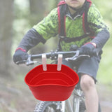Maxbell Bike Basket Removable Waterproof Seat for Road Bike Front Handlebar Boys Red