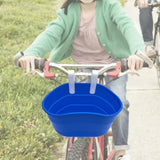 Maxbell Bike Basket Removable Waterproof Seat for Road Bike Front Handlebar Boys Blue