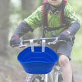 Maxbell Bike Basket Removable Waterproof Seat for Road Bike Front Handlebar Boys Blue