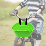 Maxbell Bike Basket Removable Waterproof Seat for Road Bike Front Handlebar Boys Green