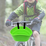 Maxbell Bike Basket Removable Waterproof Seat for Road Bike Front Handlebar Boys Green