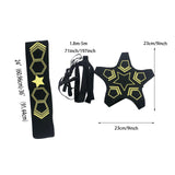 Maxbell Kick Throw Solo Practice Fits Ball 3, 4,and 5 Game Ball Hands Soccer Trainer Star