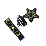 Maxbell Kick Throw Solo Practice Fits Ball 3, 4,and 5 Game Ball Hands Soccer Trainer Star
