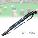 Maxbell Billiards Pool Cue Case Dust Proof Adjustable Shoulder Strap Carrying Box 112CM