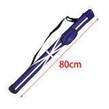 Maxbell Billiards Pool Cue Case Dust Proof Adjustable Shoulder Strap Carrying Box  80CM Blue