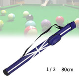 Maxbell Billiards Pool Cue Case Dust Proof Adjustable Shoulder Strap Carrying Box  80CM Blue