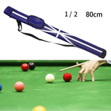 Maxbell Billiards Pool Cue Case Dust Proof Adjustable Shoulder Strap Carrying Box  80CM Blue