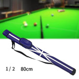 Maxbell Billiards Pool Cue Case Dust Proof Adjustable Shoulder Strap Carrying Box  80CM Blue