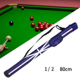 Maxbell Billiards Pool Cue Case Dust Proof Adjustable Shoulder Strap Carrying Box  80CM Blue