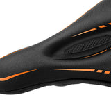 Maxbell Comfort Bike Saddle Cushion Pad Breathable Non Slip Saddle Cycling Parts Black Orange